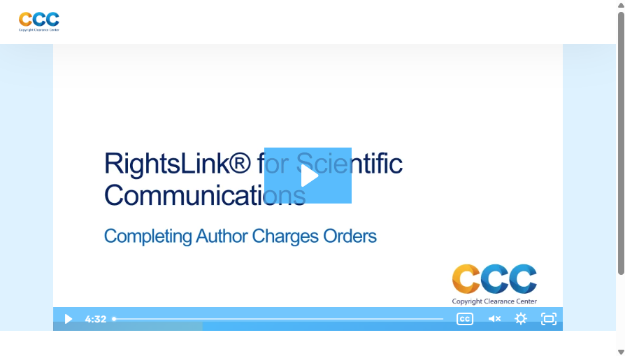 CCC RightsLink demonstration video