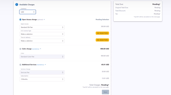 CCC RightsLink: Confirm OA charges