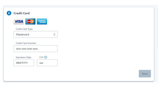 CCC RightsLink: Provide credit card information